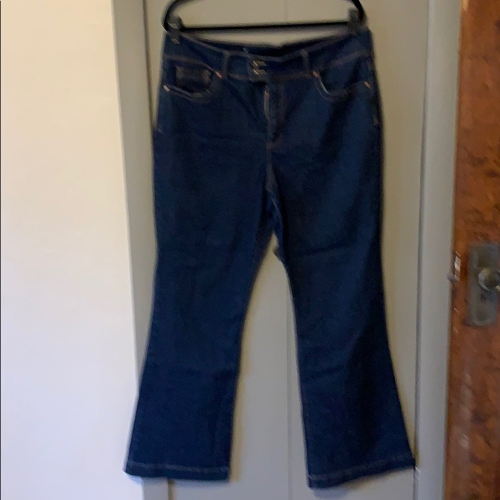 🌟Gloria Vanderbilt hi waist wide leg jeans Sz 16